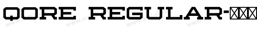 Qore Regular字体转换